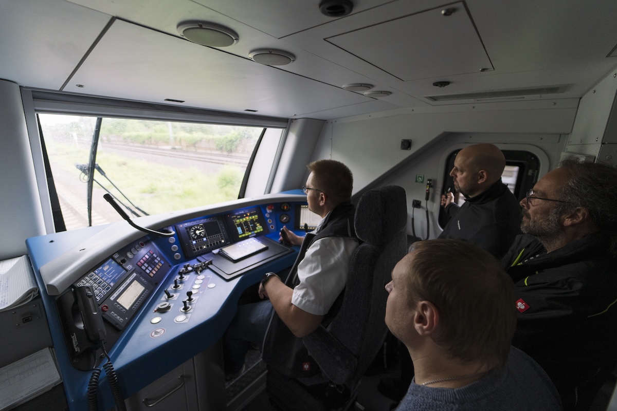 Eine Schnupperfahrt im Führerstand im RE5.